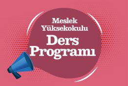 2024-2025 Meslek Yüksekokulu Güz Dönemi Ders Programı