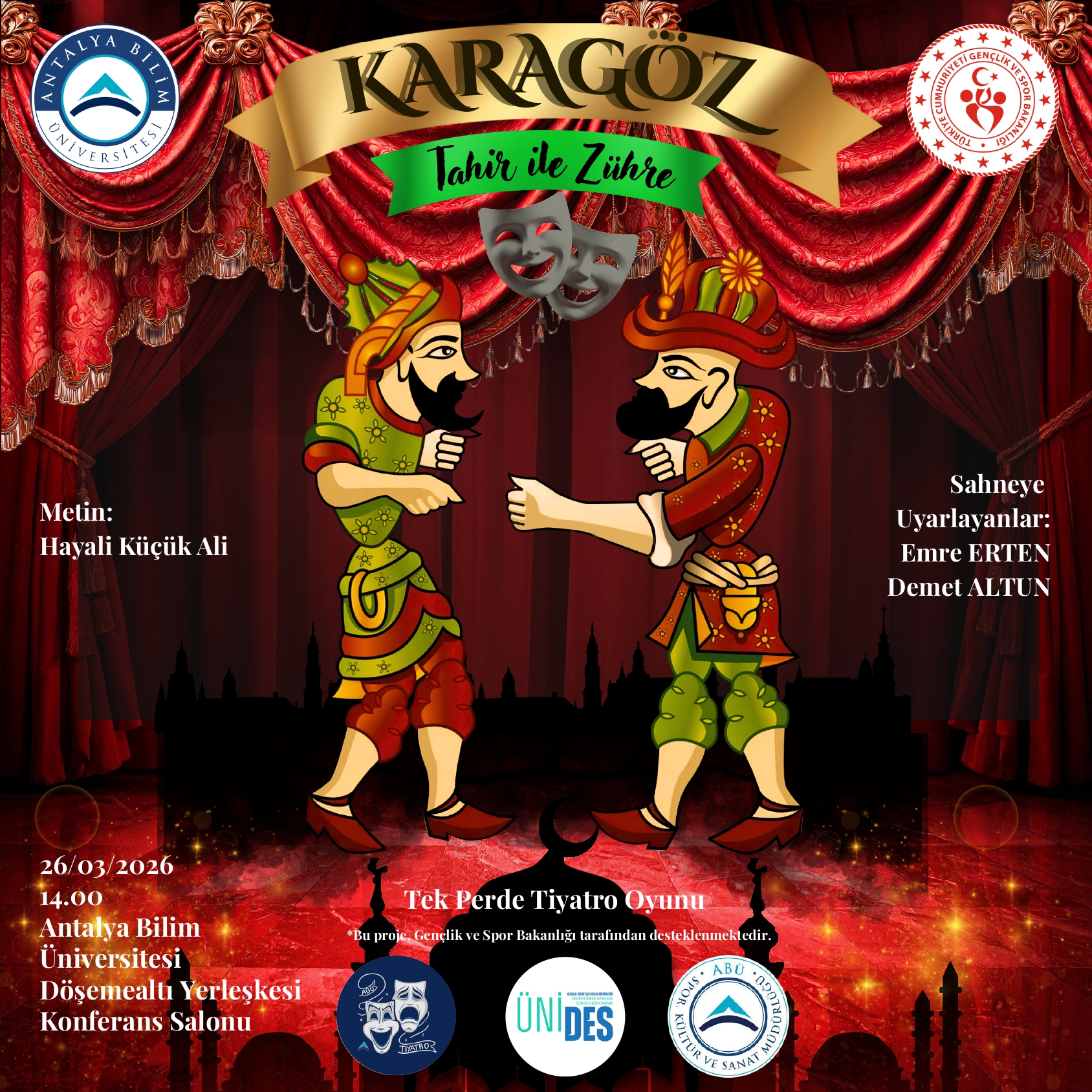 27 Mart Dünya Tiyatrolar Günü kapsamında Hacivat ve Karagöz Tiyatro Oyunu