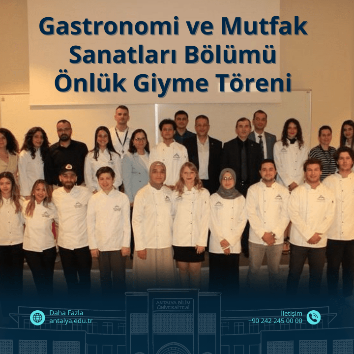 Gastronomi ve Mutfak Sanatları Bölümü Önlük Giyme Töreni