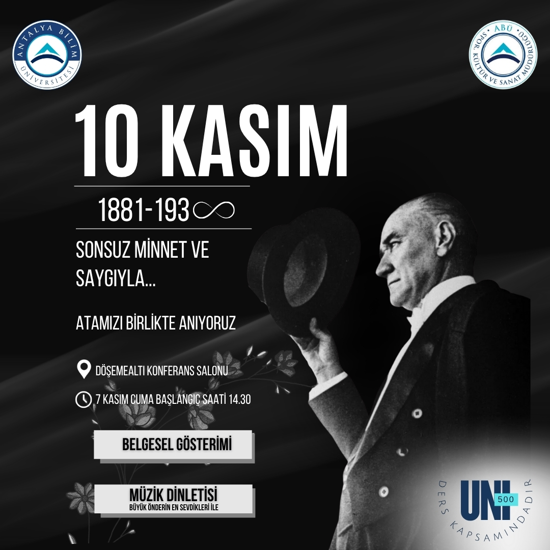 10 Kasım Atatürk'ü Anma Programı