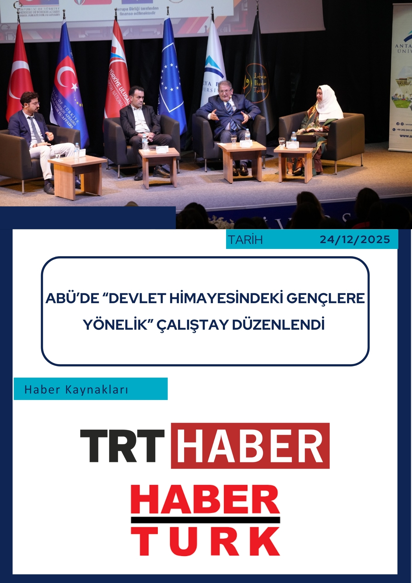 ABÜ’de “Devlet Himayesindeki Gençlere Yönelik” Çalıştay Düzenlendi