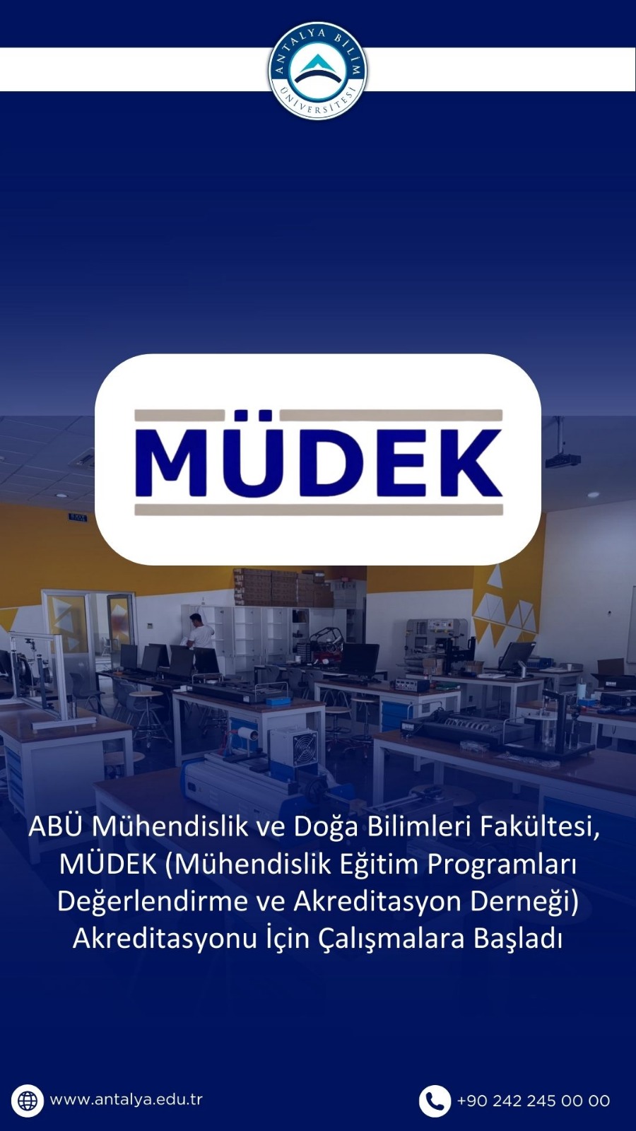 ABÜ Mühendislik ve Doğa Bilimleri Fakültesi, MÜDEK Akreditasyonu İçin Çalışmalara Başladı