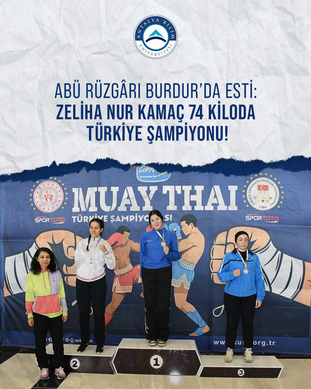 ABÜ Rüzgârı Burdur’da Esti: Zeliha Nur KAMAÇ 74 Kiloda Türkiye Şampiyonu!