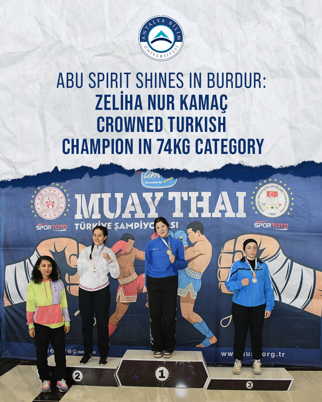 ABU Spirit Shines in Burdur: Zeliha Nur KAMAÇ Crowned Turkish Champion in 74kg Category