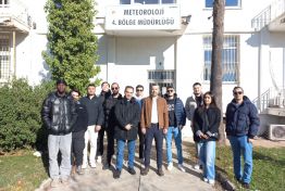 Antalya Bilim Üniversitesi İnşaat Mühendisliği Bölümü Meteoroloji İstasyonu Gezisinde