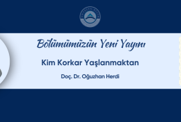 Bölümümüzün Yeni Yayını