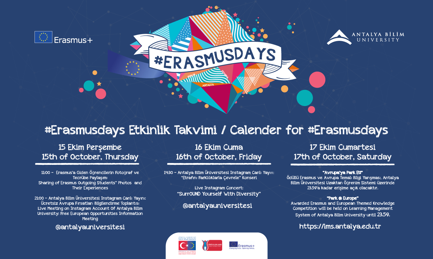 Calender for Erasmusdays