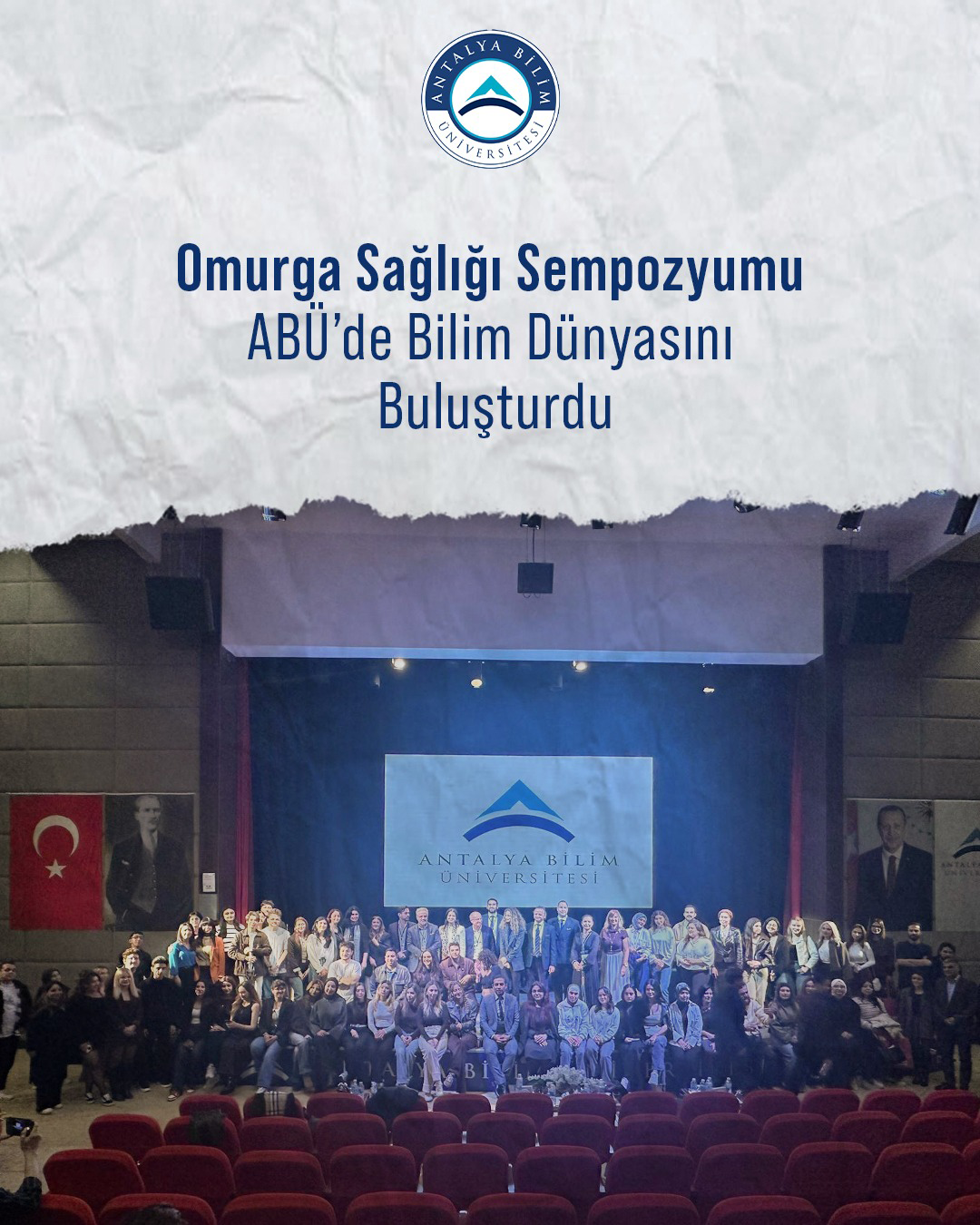 Cerrahlar ve Fizyoterapistler Antalya Bilim Üniversitesi’nde Buluştu: Omurga Sağlığına Güncel Yaklaşımlar Ele Alındı