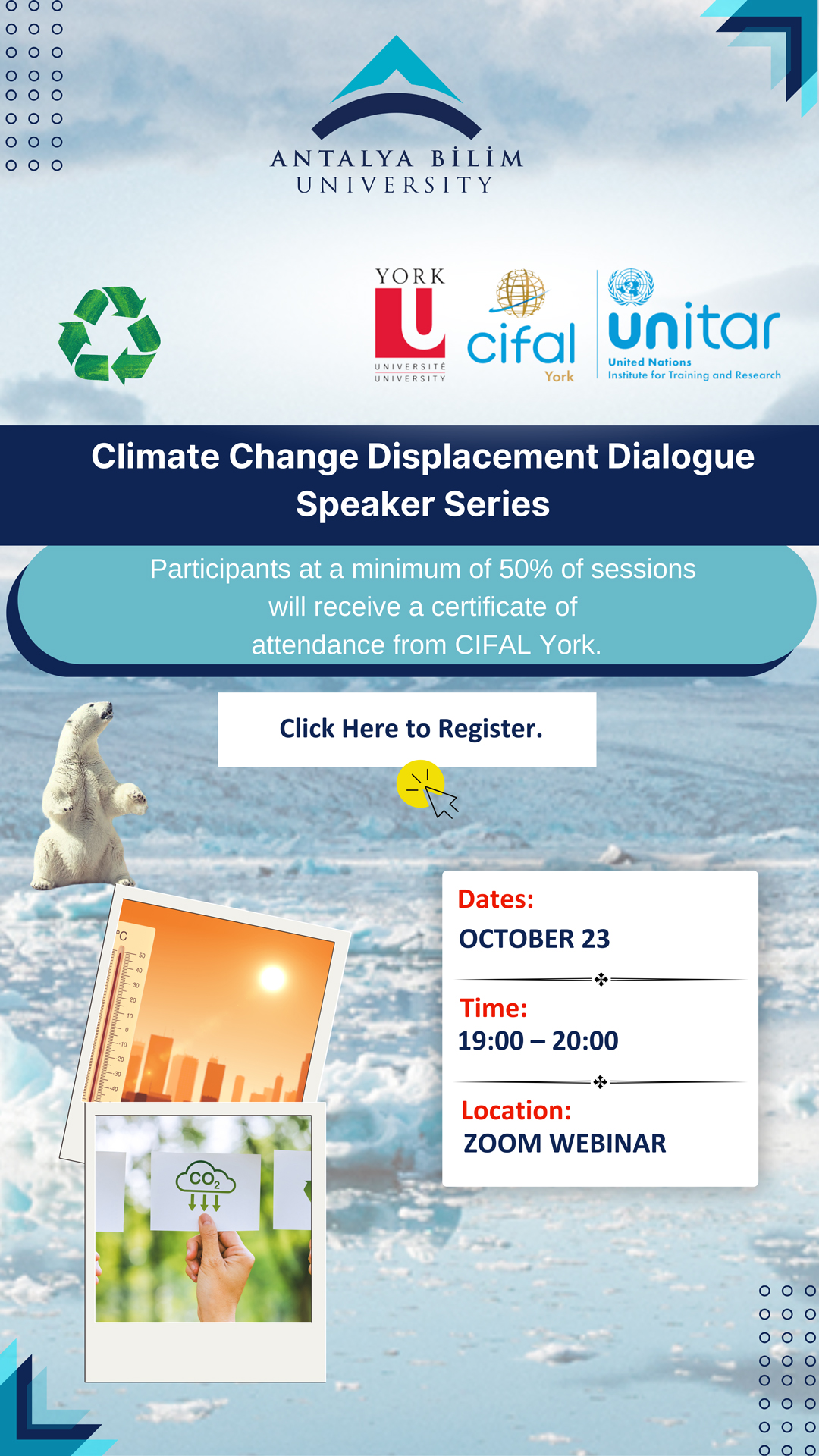 Climate Change Displacement Dialogue Speaker Series