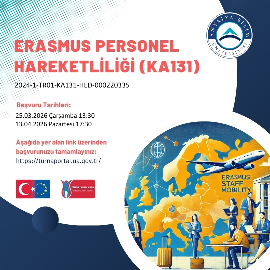 ERASMUS PERSONEL EĞİTİM ALMA VE DERS VERME HAREKETLİLİĞİ BAŞVURULARI