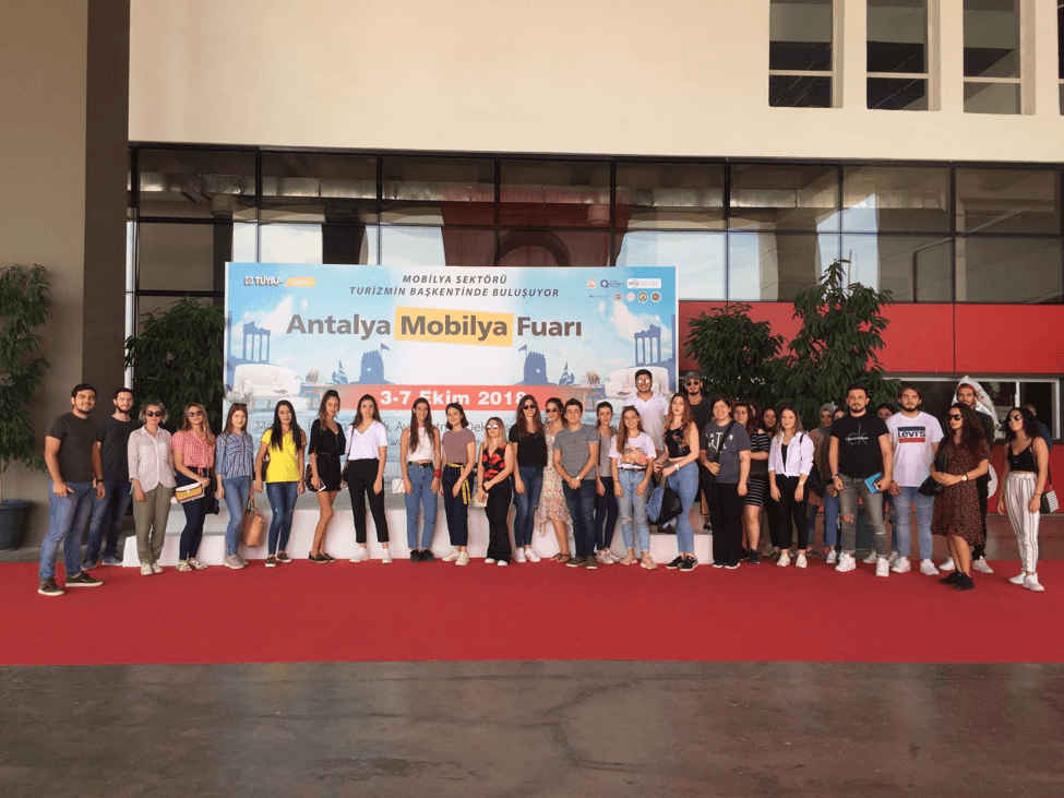 Interior Architecture and Environmental Design Students visited Antalya Furniture Fair 2018