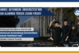 Johannes Gutenberg Üniversitesi Hukuk Fakültesi’nde Burslu Yüksek Lisans Yapma Olanağı!
