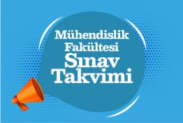 Mühendislik ve Doğa Bilimleri Fakültesi 2023- 2024 Bahar Dönemi Vize Takvimi