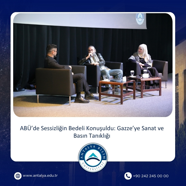 Sessizliğin Bedeli: Gazze” Söyleşisi Üniversitemizde Gerçekleştirildi