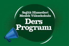 SHMYO 2023-2024 Bahar Dönemi Ders Programı