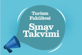Tourism Faculty 2024–2025 Spring Semester Final Exam Schedule.
