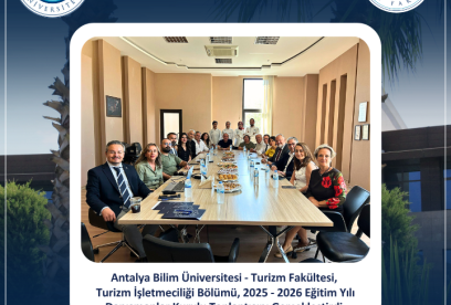 Turizm İşletmeciliği Bölümü, 2025 - 2026 Eğitim Yılı Danışmanlar Kurulu Toplantısını Gerçekleştirdi