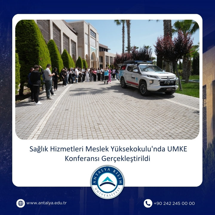 Sağlık Hizmetleri Meslek Yüksekokulu'nda UMKE Konferansı Gerçekleştirildi